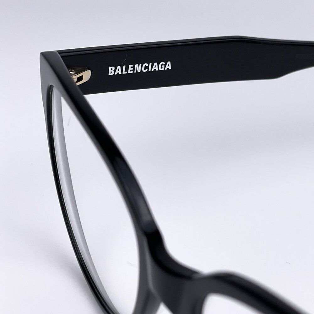 SALE! NEW Balenciaga Everyday BB0064O 001 Black Demo Cat Eye Women Eyeglasses - Picture 6 of 10